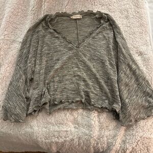 Altar'd State Heather Gray Top